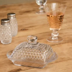 Fabrique de Styles Accessoires De Table*Beurrier en verre - Mycennes