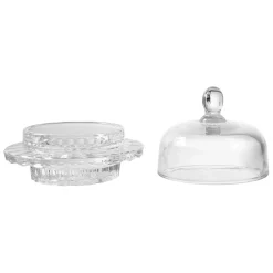 Fabrique de Styles Accessoires De Table*Beurrier rond en verre -mystre