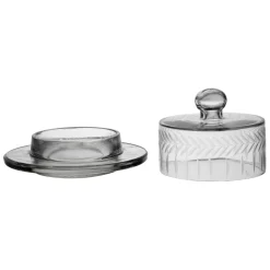 Fabrique de Styles Accessoires De Table*Beurrier rond en verre d14cm - Azelie