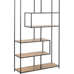 Fabrique de Styles Bibliothèques Et Étagères*Bibliotheque industrielle en métal et chêne - Senzo