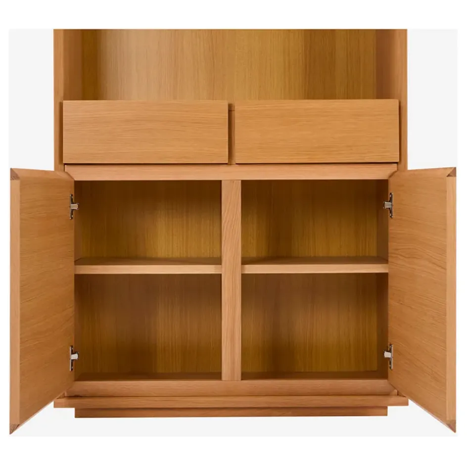 Fabrique de Styles Bibliothèques Et Étagères*Bibliothèque 2 portes en chêne - Hazo