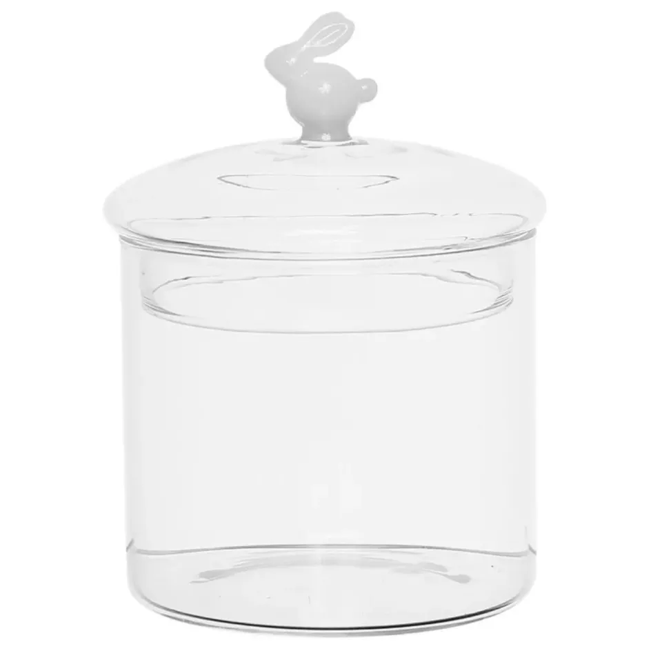 Fabrique de Styles Pots Et Bocaux*Bocal avec couvercle en verre borosilicate 60cl - Lapin