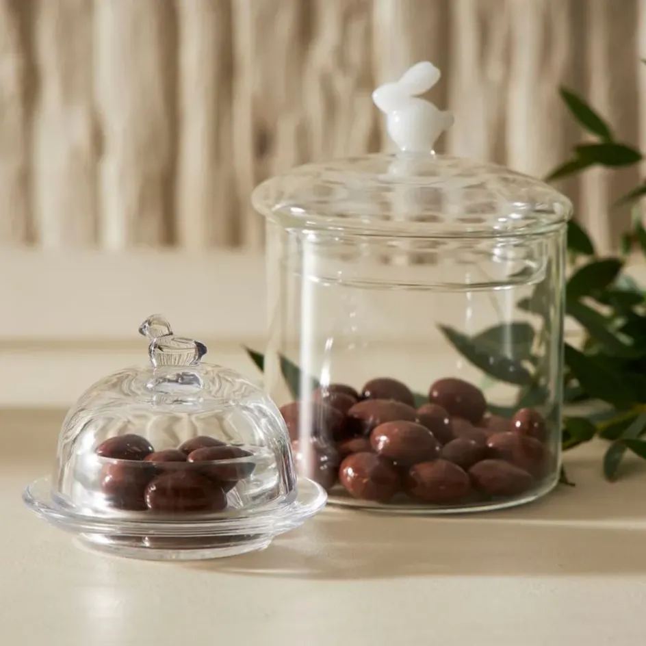 Fabrique de Styles Pots Et Bocaux*Bocal avec couvercle en verre borosilicate 60cl - Lapin