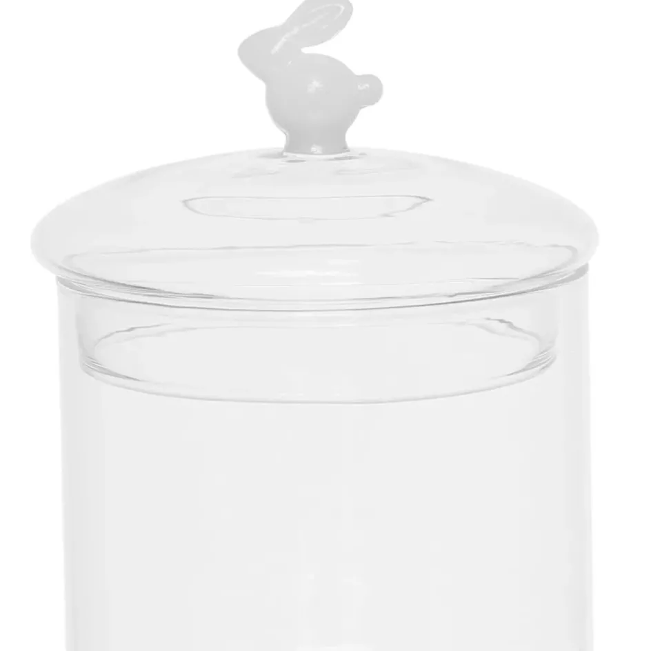 Fabrique de Styles Pots Et Bocaux*Bocal avec couvercle en verre borosilicate 60cl - Lapin