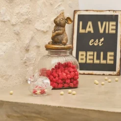 Fabrique de Styles Pots Et Bocaux*Bocal en verre avec couvercle lapin - Floreal