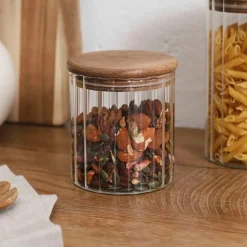 Fabrique de Styles Pots Et Bocaux*Bocal en verre avec couvercle en acacia 50cl