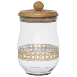 Fabrique de Styles Pots Et Bocaux*Bocal en verre avec couvercle rotin 1.5l - Fantine