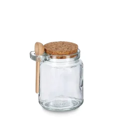 Fabrique de Styles Pots Et Bocaux*Bocal en verre avec couvercle et petite cuillière