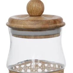 Fabrique de Styles Pots Et Bocaux*Bocal en verre avec couvercle et rotin 75cl - Fantine