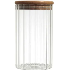 Fabrique de Styles Pots Et Bocaux*Bocal en verre avec couvercle en acacia 70cl