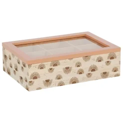 Fabrique de Styles Boîtes*Boite à thé 6 compartiments - sweet leaves