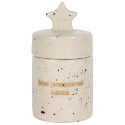 Enfant Fabrique de Styles Déco*Boite a dent bonheur en grès d4cm - Bonne Etoile