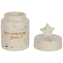 Enfant Fabrique de Styles Déco*Boite a dent bonheur en grès d4cm - Bonne Etoile