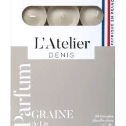 Fabrique de Styles Bougies Parfumées*Boite de 24 bougies chauffe-plats parfumés graine de - gris