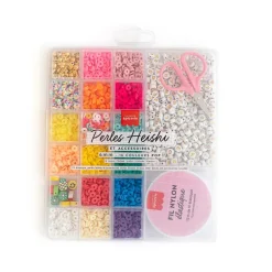 Fabrique de Styles Loisirs Créatifs*Boite de 16 couleurs pop de perles heishi 6 mm et accessoires