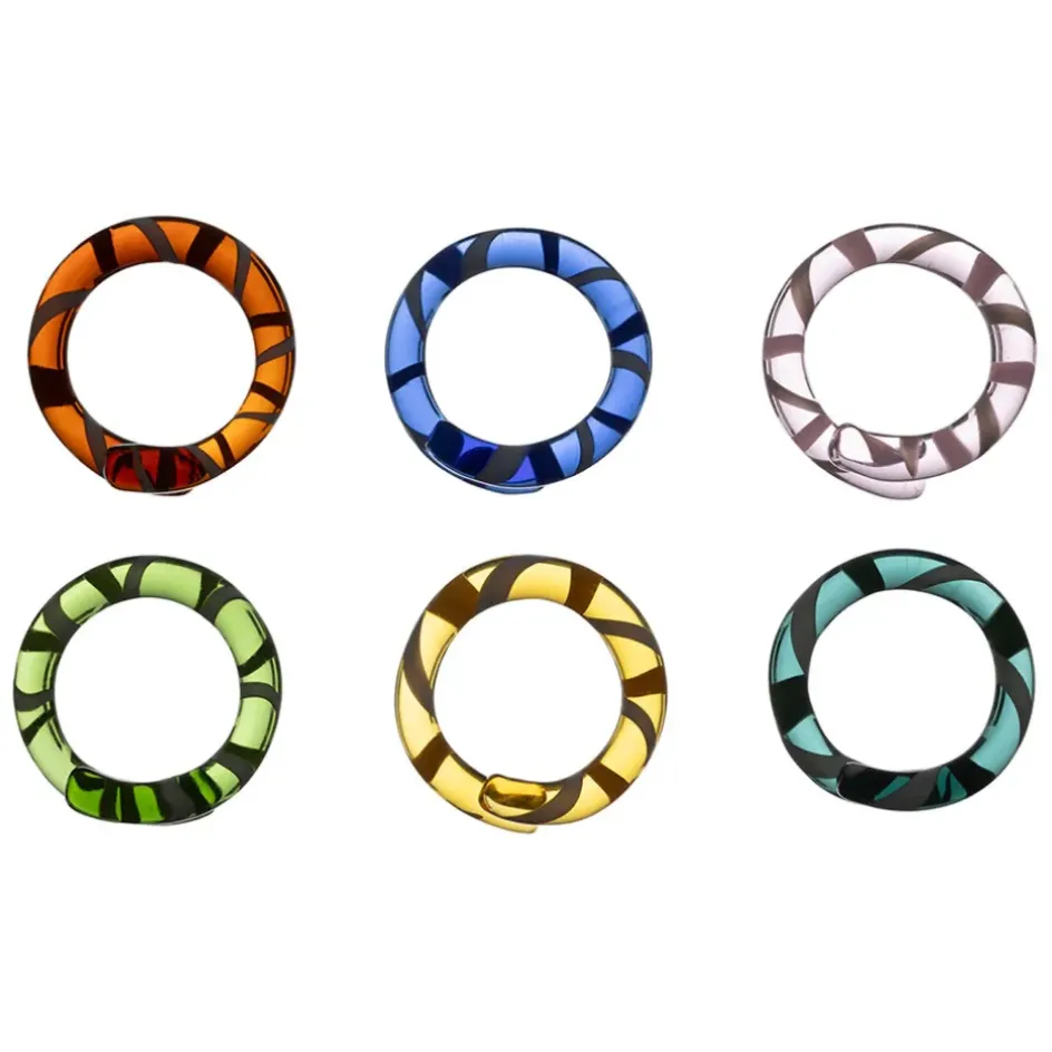 Fabrique de Styles Serviettes De Table*Boite de 6 ronds de serviette en verre - Colorea