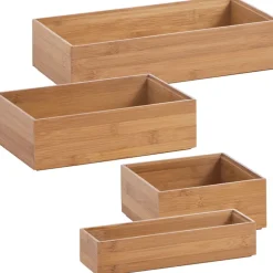 Fabrique de Styles Rangements Salle De Bain*Boite de rangement en bambou 23x7.5xh5cm