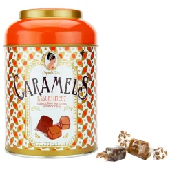 Fabrique de Styles Chocolats Et Confiseries*Boite métal caramels assortiment - 200gr