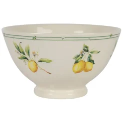 Fabrique de Styles Bols Et Coupelles*Bol citron en faïence jaune et vert 75cl - Collection