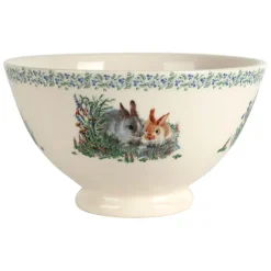 Fabrique de Styles Bols Et Coupelles*Bol en faïence lapin blanc 75cl - Collection