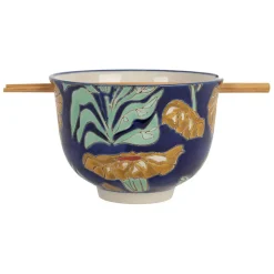 Fabrique de Styles Bols Et Coupelles*Bol en grès et bambou et baguettes - Flaura