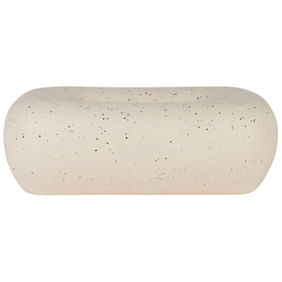 Fabrique de Styles Petits Objets Déco*Boîte à mouchoir en grès blanc moucheté - Klosen