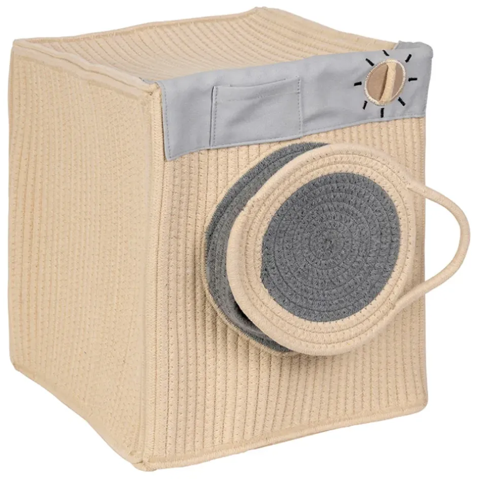 Enfant Fabrique de Styles Déco*Boîte rangement lave-linge en coton écru - Sweetdream