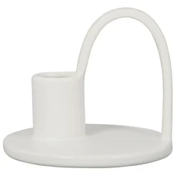 Fabrique de Styles Photophores, Bougeoirs Et Lanternes*Bougeoir avec anse en grès - blue sand