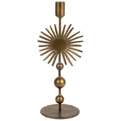 Fabrique de Styles Photophores, Bougeoirs Et Lanternes*Bougeoir en fer h30cm - Soleil