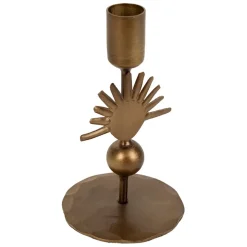 Fabrique de Styles Photophores, Bougeoirs Et Lanternes*Bougeoir en fer h15cm - Soleil