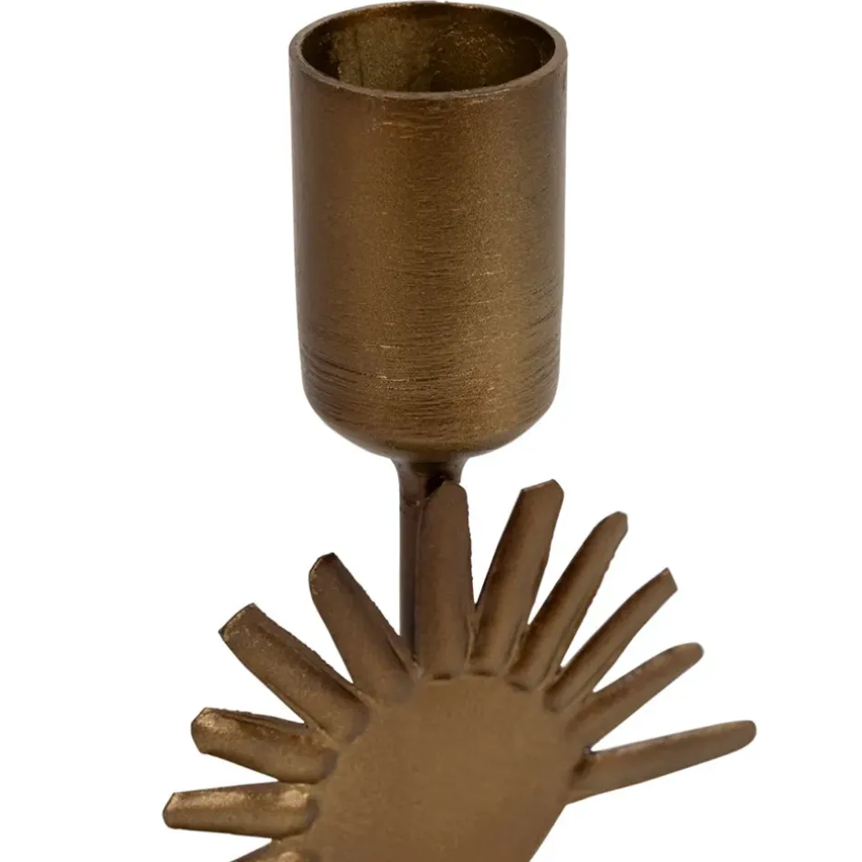 Fabrique de Styles Photophores, Bougeoirs Et Lanternes*Bougeoir en fer h15cm - Soleil