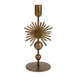 Fabrique de Styles Photophores, Bougeoirs Et Lanternes*Bougeoir en fer h23cm - Soleil