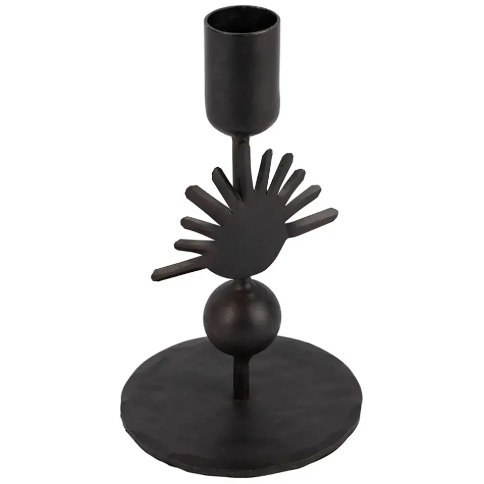 Fabrique de Styles Photophores, Bougeoirs Et Lanternes*Bougeoir en fer h15cm - Heolio