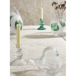 Fabrique de Styles Photophores, Bougeoirs Et Lanternes*Bougeoir en verre h10cm - Alphe