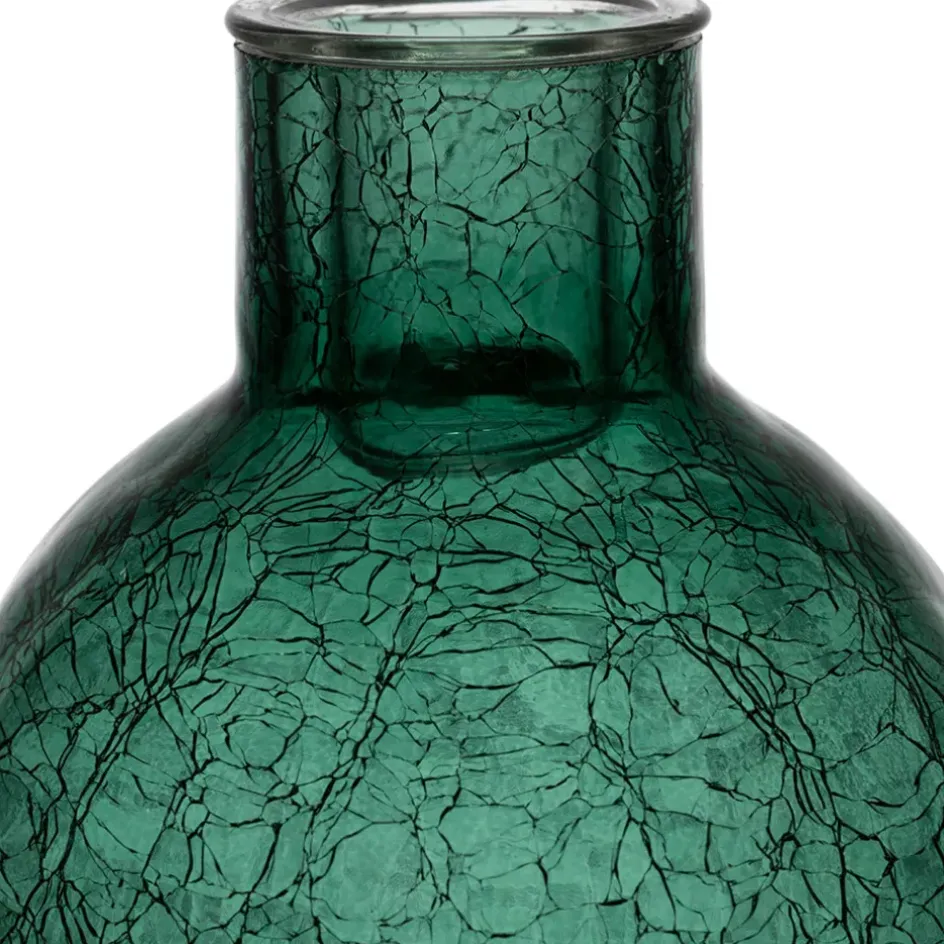 Fabrique de Styles Photophores, Bougeoirs Et Lanternes*Bougeoir en verre émeraude h15.6cm - Oanez