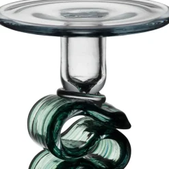 Fabrique de Styles Photophores, Bougeoirs Et Lanternes*Bougeoir en verre émeraude h23.5cm - Sablon