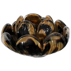 Fabrique de Styles Photophores, Bougeoirs Et Lanternes*Bougeoir en verre et camel h6cm - Camélia