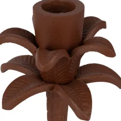 Fabrique de Styles Photophores, Bougeoirs Et Lanternes*Bougeoir palmier en aluminium h19cm - Tropic Etoil