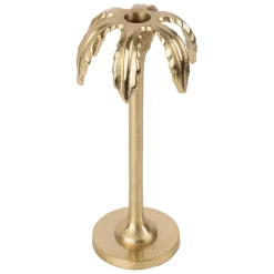 Fabrique de Styles Photophores, Bougeoirs Et Lanternes*Bougeoir palmier en aluminium h25cm - Tropic Etoil