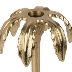 Fabrique de Styles Photophores, Bougeoirs Et Lanternes*Bougeoir palmier en aluminium h25cm - Tropic Etoil