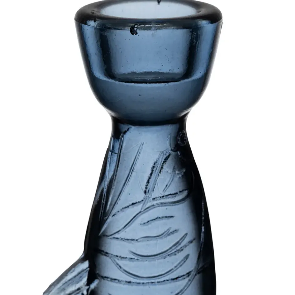 Fabrique de Styles Photophores, Bougeoirs Et Lanternes*Bougeoir poisson en verre h20cm - Oanez