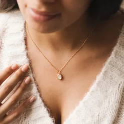 Fabrique de Styles Bougies Parfumées*Bougie Bijou Collier Or pierre Nacre lavande boisé 50h