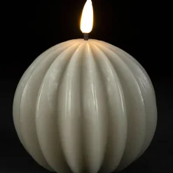 Fabrique de Styles Déco Lumineuse*Bougie led boule h12cm