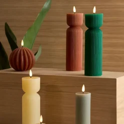 Fabrique de Styles Déco Lumineuse*Bougie led boule h12cm