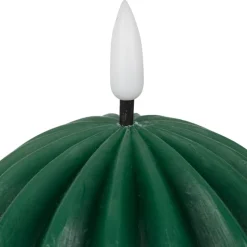 Fabrique de Styles Déco Lumineuse*Bougie led boule vert sapin h12cm