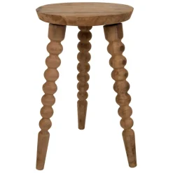 Fabrique de Styles Bouts De Canapé Et Tables D'appoint*Bout de canapé rond en bois recyclé d34cm - Campagne