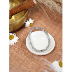 Fabrique de Styles Bijoux Fantaisie*Bracelet labradorite perles rondes 6mm