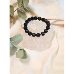 Fabrique de Styles Bijoux Fantaisie*Bracelet obsidienne e perles rondes 8mm