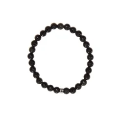 Fabrique de Styles Bijoux Fantaisie*Bracelet obsidienne e perles rondes 6mm