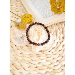 Fabrique de Styles Bijoux Fantaisie*Bracelet oeil de taureau perles rondes 6mm